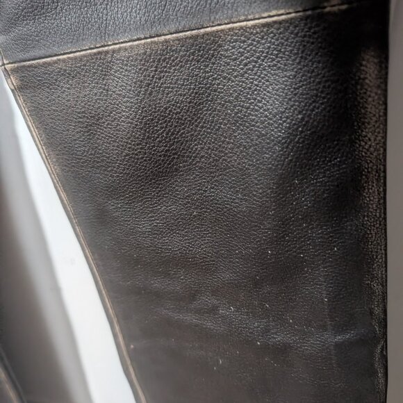 Rudsak | Women's Bootcut Leather Pants In Distressed Brown - Picture 10 of 12